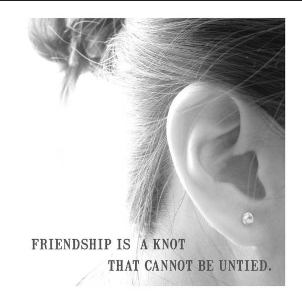 Friendship is a knot “ Earrings - Picture 3 of 4
